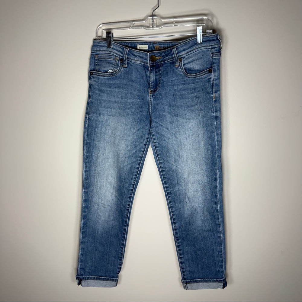 Kut from the Kloth Slim Boyfriend Jeans - Light Blue
